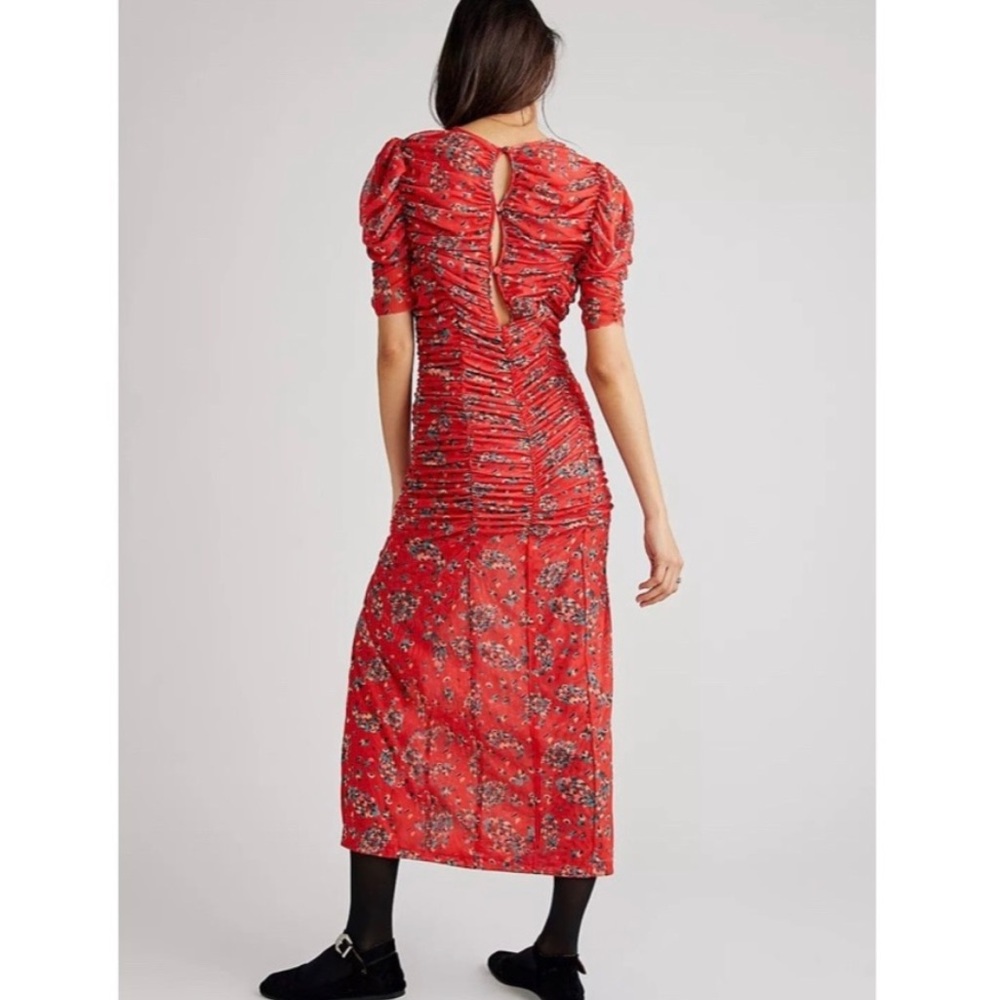 Free People Briella Ruched Dress Bloom medium